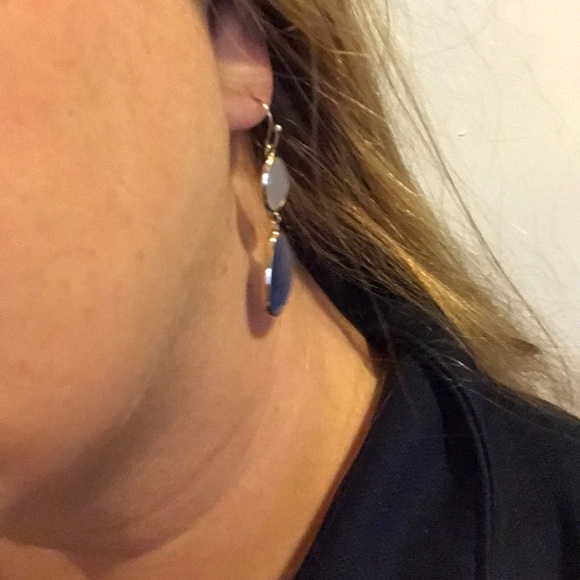 Anthropologie blue and light blue earrings new - Picture 4 of 7